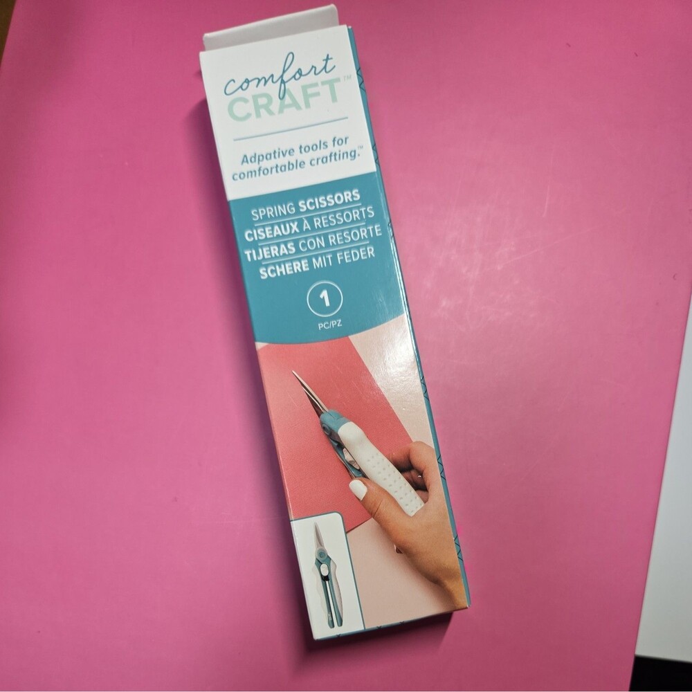 We R Comfort‎ Craft Scissors-Spring Loaded Rubber Grips NEW